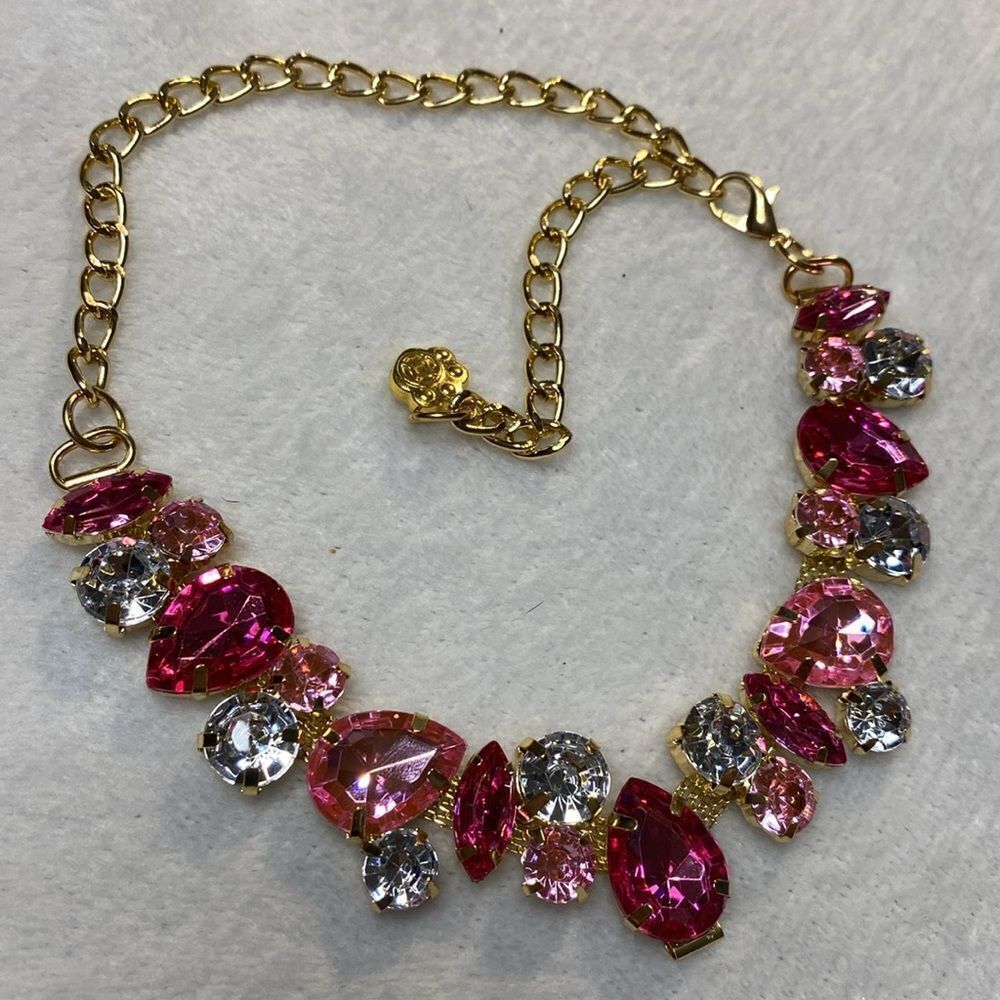 Pink Bling Jewel Dog Fancy Necklace Collar - Picture 3 of 6